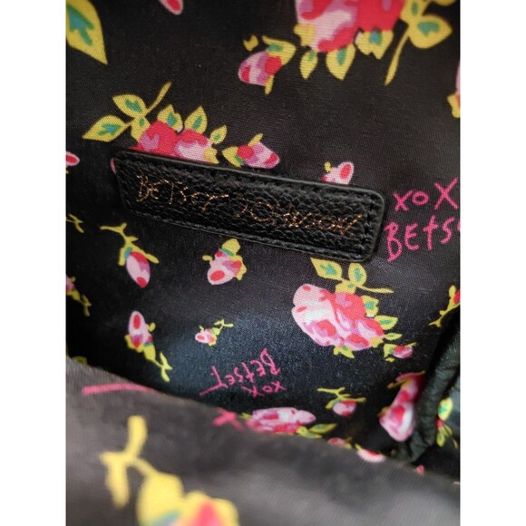 Betsey Johnson Husky Dog Floral Mini Backpack - Picture 8 of 15